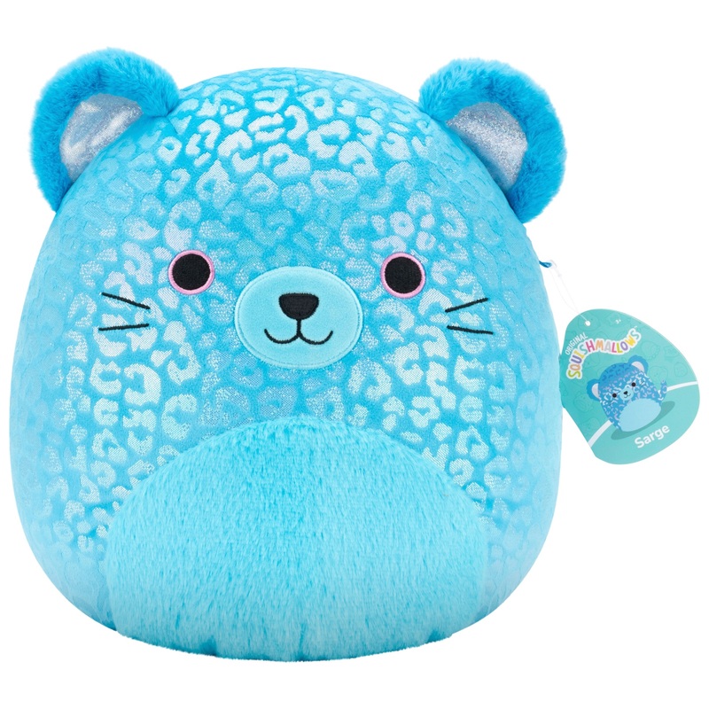 Squishmallows - Peluche Sarge le Jaguar Bleu 30 cm
