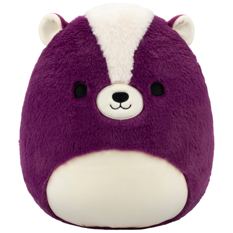 Original Squishmallows Fuzz-A-Mallows Plush Sloan the Purple Skunk 30cm | Smyths Toys UK