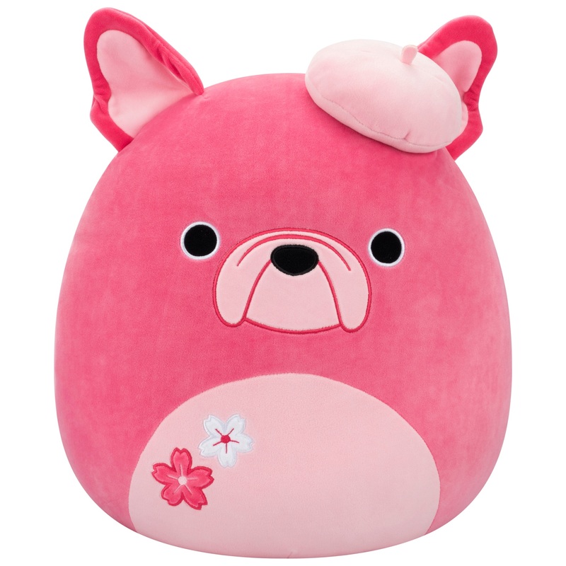 Squishmallows - Peluche Elise le Bouledogue Rose 40 cm