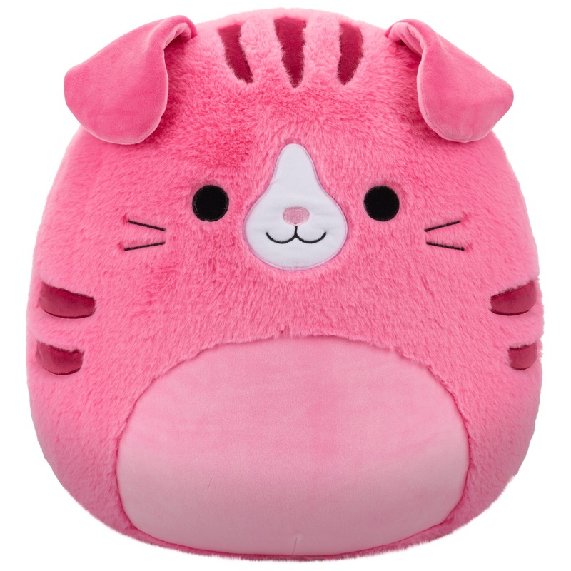 Squishmallows - Peluche Fuzz-A-Mallows Geraldine la Chatte Scottish Fold Rose 40 cm