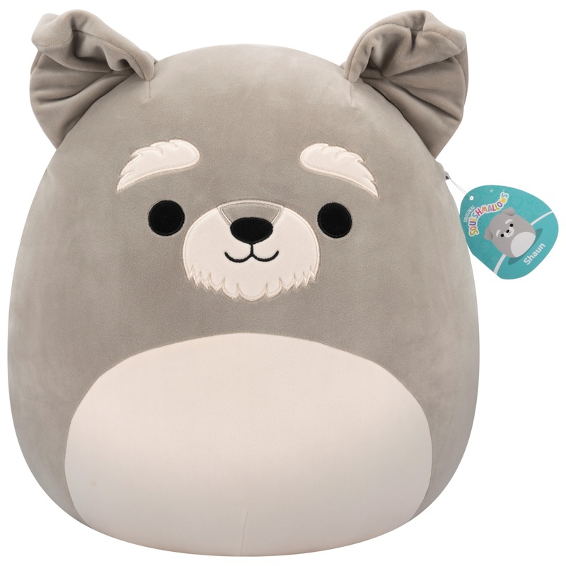 Squishmallows Knuffel Shaun de Grijze Schnauzer 40 cm