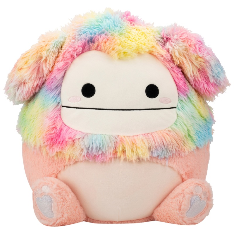 Squishmallows - Peluche Fuzz-A-Mallows Diane le Bigfoot Pêche 40 cm