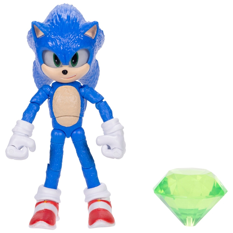 Sonic 3 Figuur Super Shadow met Smaragd 2,5 cm