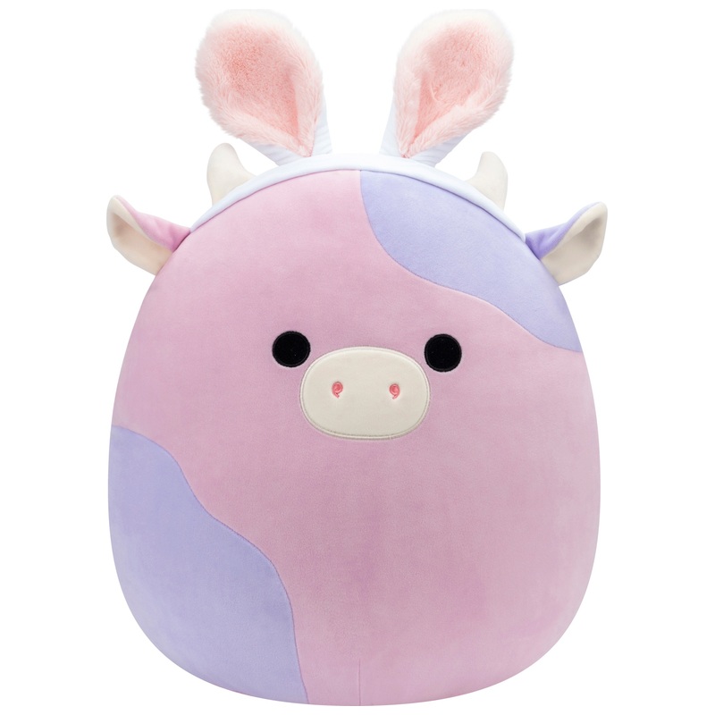 Original Squishmallows Plush Patty the Pink and Purple Cow 40cm