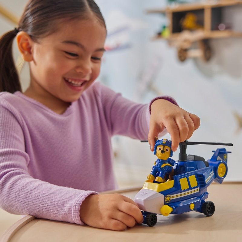 La Pat'Patrouille - Air Rescue Figurine Chase et son Hélicoptère