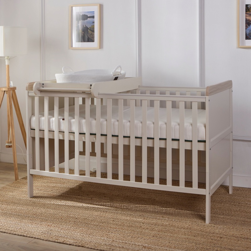 Baby Elegance 2-in-1 Babybed Haddington met Commode Stone grijs