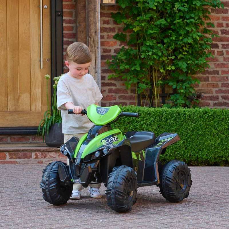 Rear view of X-RACER quad bike showing dual motor traction UK
