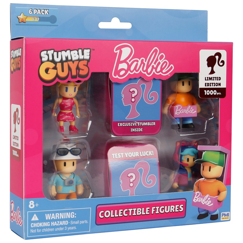 Stumble Guys X Barbie Figuren Deluxe Box 6-Pack