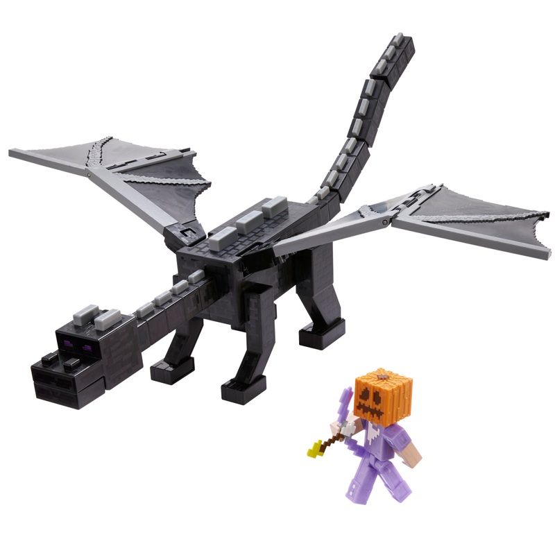 Minecraft Figuren Steve en de Ultieme Enderdraak met Licht & Geluid