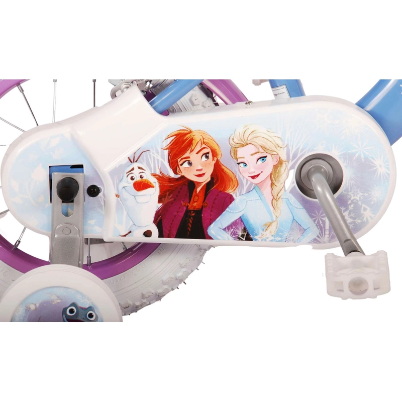 Handlebar detail on Disney Frozen bike UK