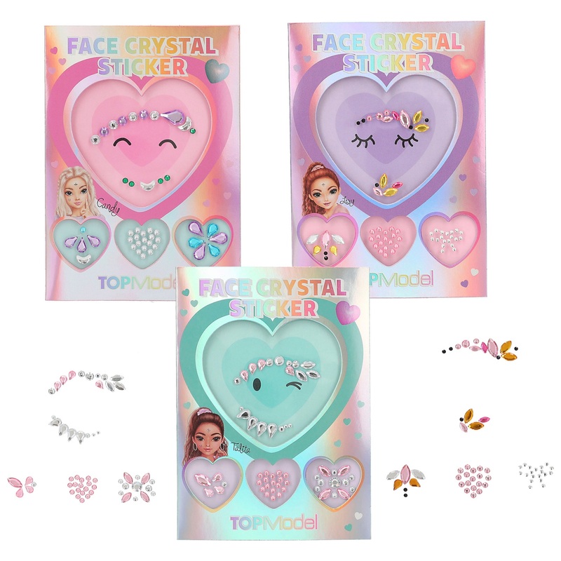 TOPModel Gezicht Sticker Crystal Beauty and Me assorti
