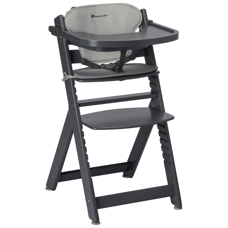 Bebeconfort Meegroei Kinderstoel Timba met Kussen Mineral Graphite