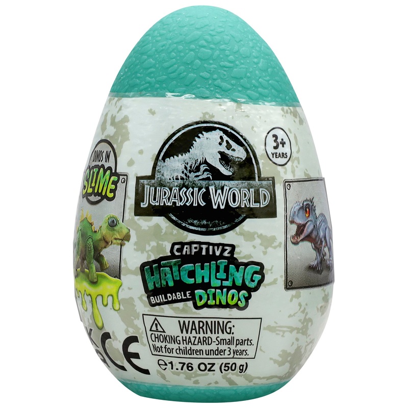 Jurassic World Dino Verrassingsei Captivz Hatchlings Editie met Slijm assorti