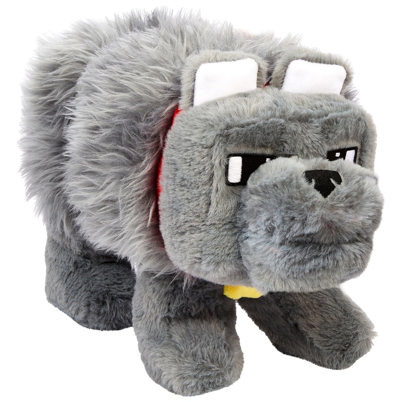 Minecraft Le Film - Peluche Interactive Dennis Le Loup 35,6 cm