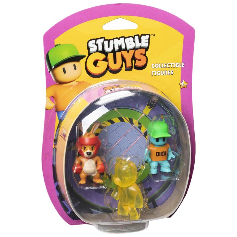 Stumble Guys - Pack de 3 Figurines 6 cm - Modèle Aléatoire