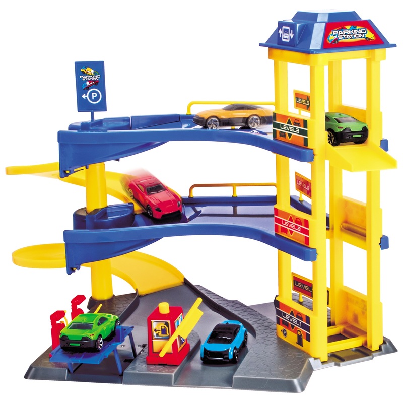 Dickie Toys - Garage 3 Niveaux avec 1 Véhicule