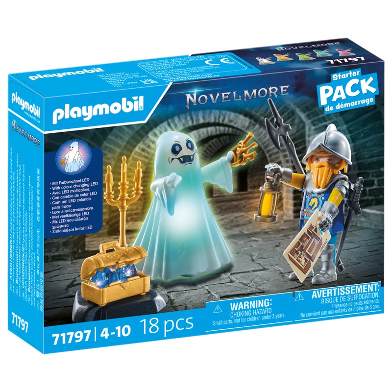 Playmobil - Novelmore 71797 Chevalier et Fantôme Effets Lumineux Multicolores