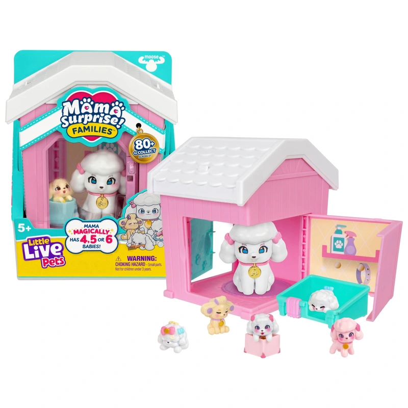 Children playing with Little Live Pets set