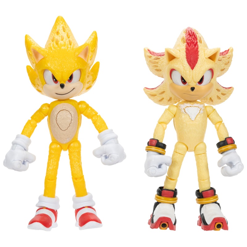 Sonic - Coffret 2 Figurines Lumineuses Super Sonic et Super Shadow ...