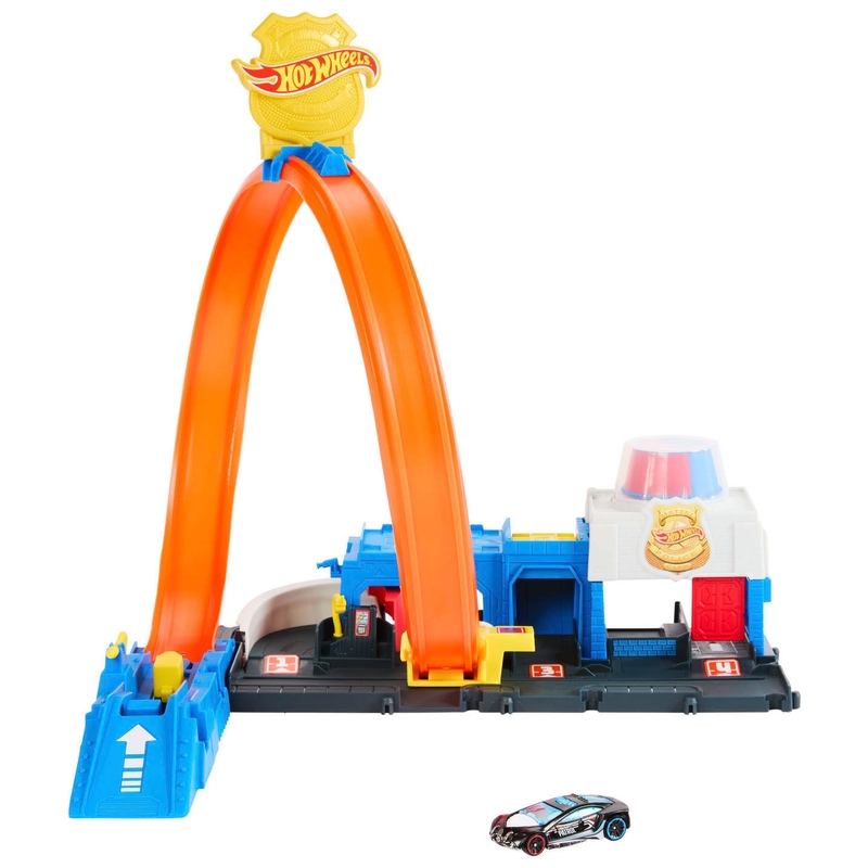 Hot Wheels City Super Police Station Playset