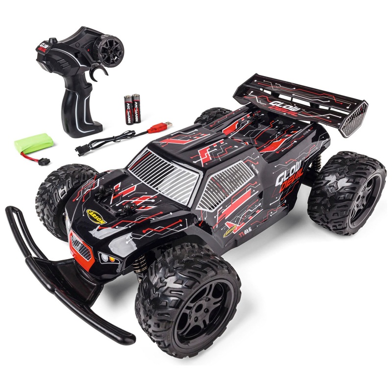 CARSON Bestuurbare Auto Glow Devil 1:12 rood