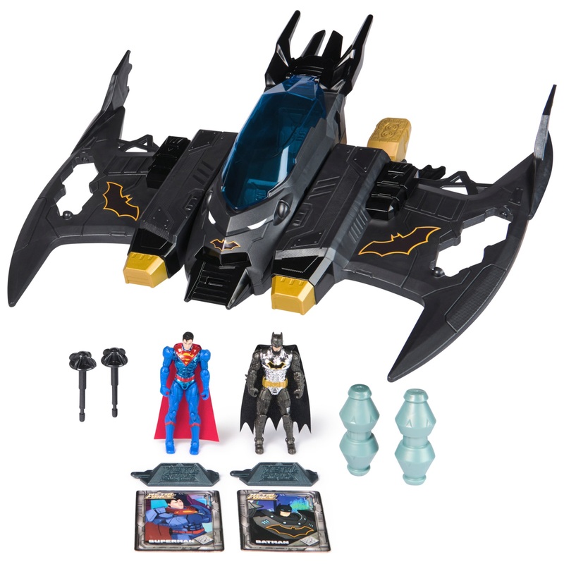DC Comics Batman Transforming Batwing 2-in-1 met Batman en Superman Figuur