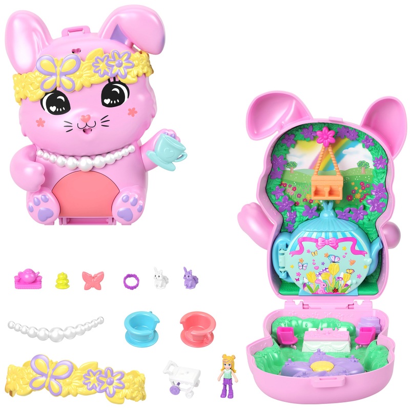 Polly Pocket Compact Theekrans Konijn