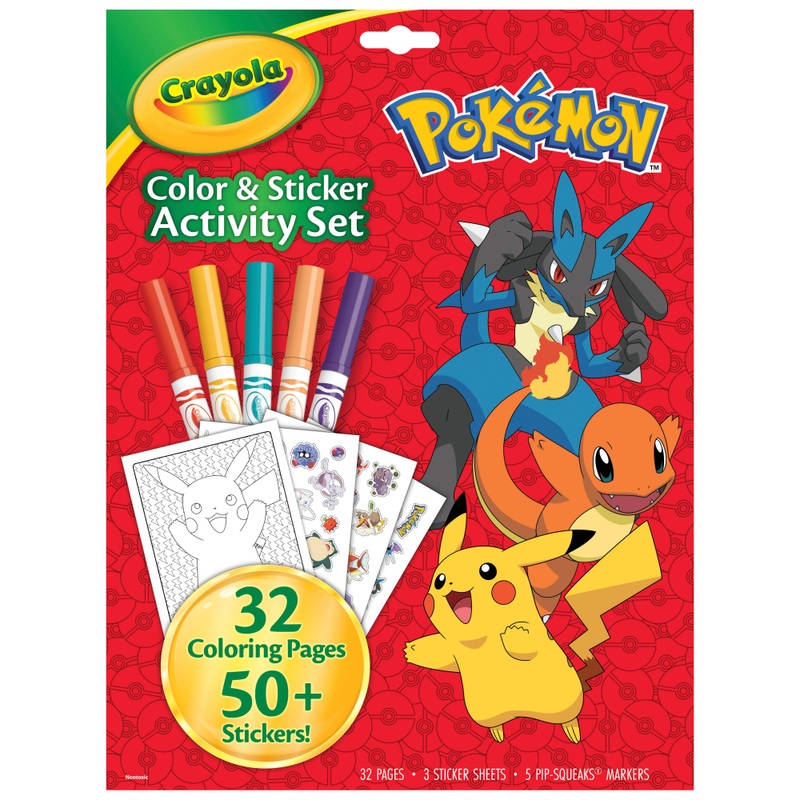 Crayola - Kit Coloriage Pokémon avec Stickers