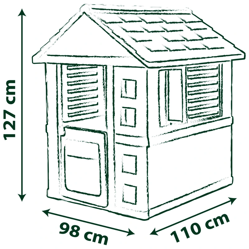 Smoby Life Jolie Play House Front View UK