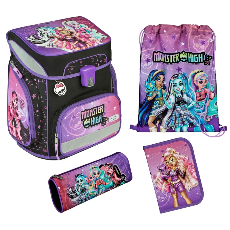 Scooli EasyFit Schulranzen Set Monster High 5-tlg.