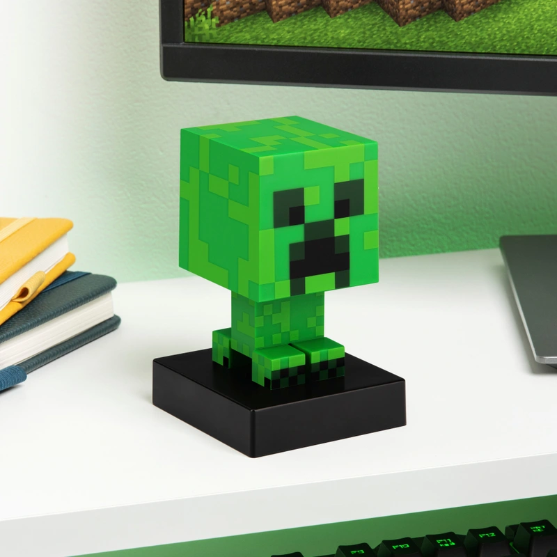 Front view of the Minecraft Creeper Icon Light product