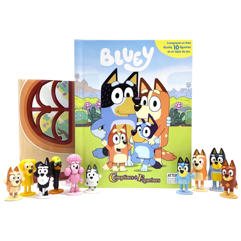 Bluey - Livre Comptines et Figurines