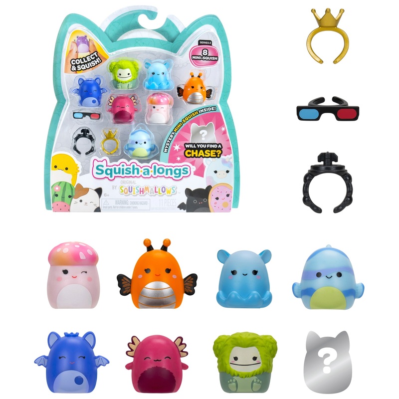 Squishmallows Squish-a-longs Figuren 8-Pack Serie 2