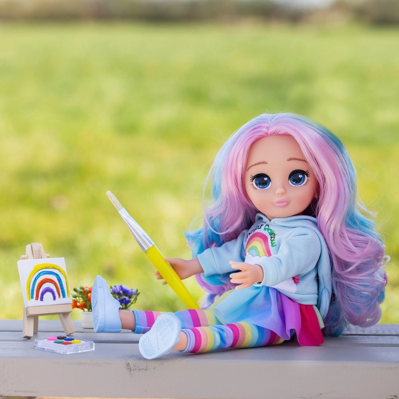 Heartfuls Skye Colourful Doll 35H cm