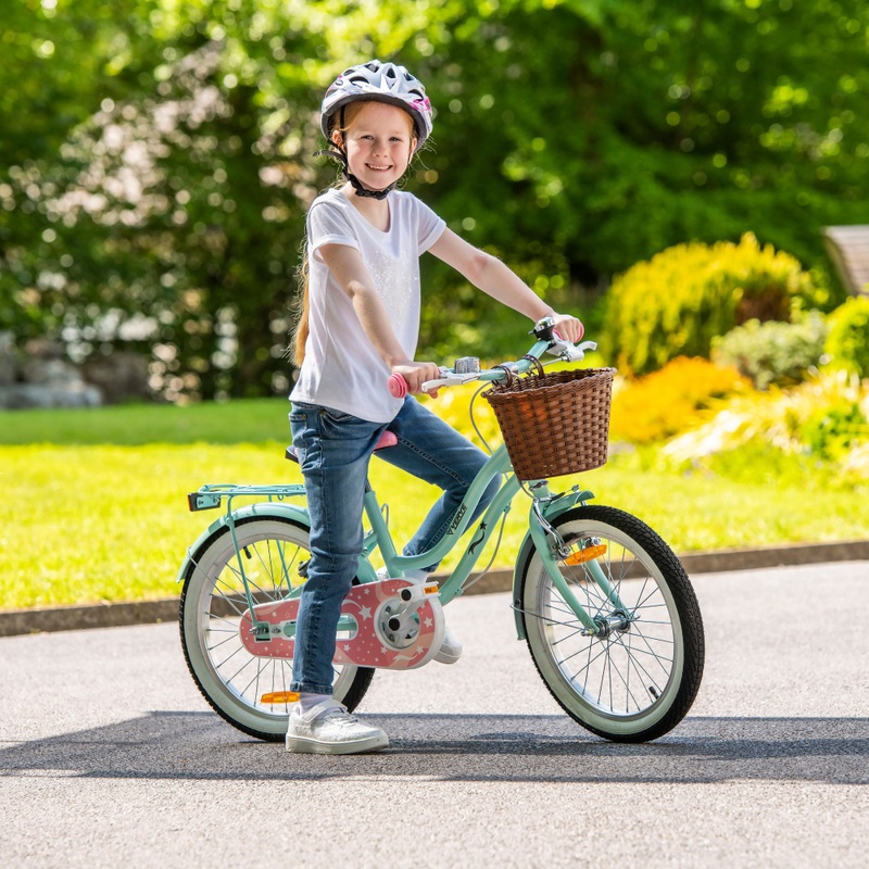 18 Inch Kinderfiets Verve Star Mint groen/roze