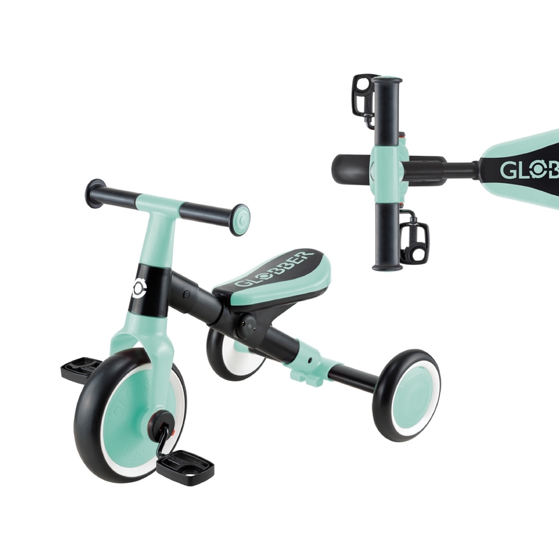 Globber Loopfiets en Driewieler 2 in 1 mint groen