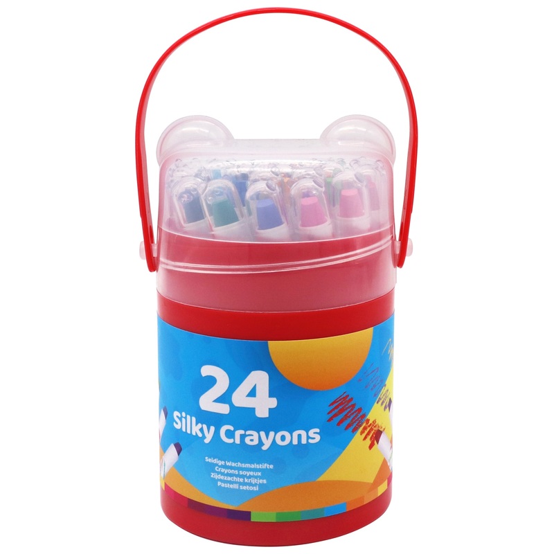 Crafty Co. - Coffret 24 Crayons Soyeux Ours