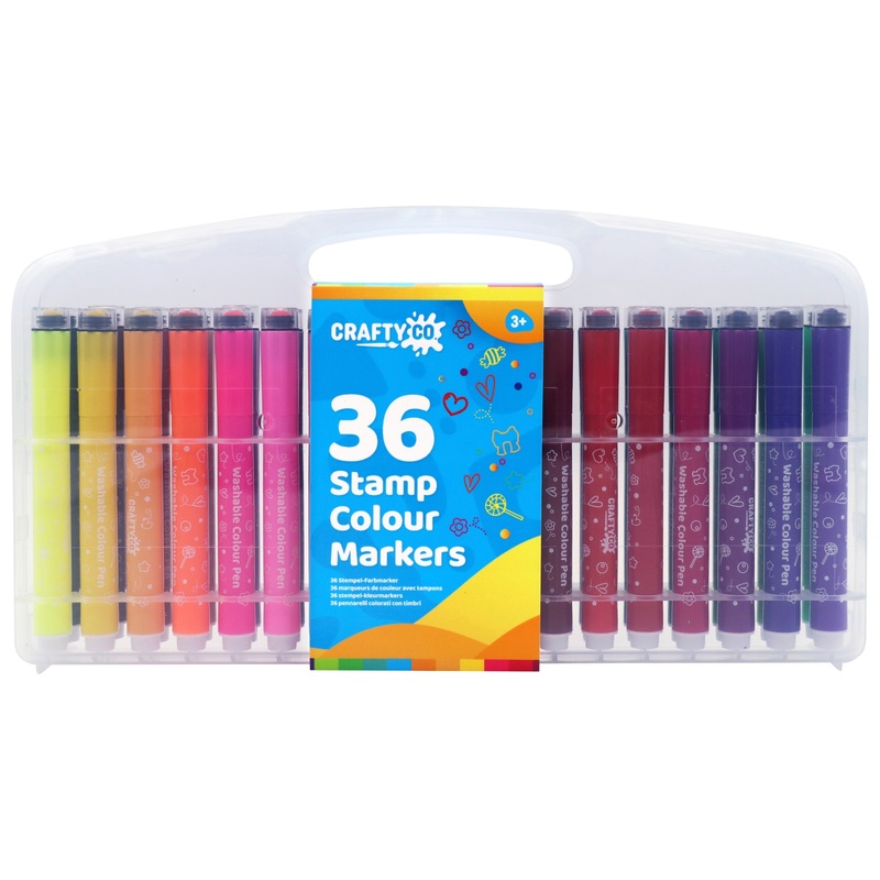 Crafty Co. 2-in-1 Stempelmarkers 36 Stuks