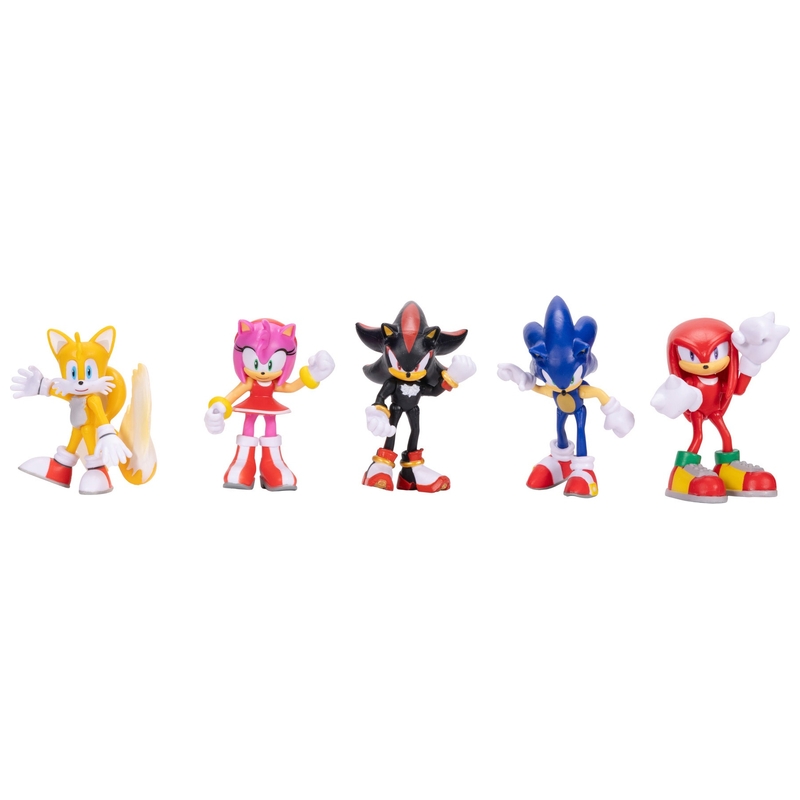 Sonic the Hedgehog 6cm Sonic and Friends 5 Figures Power Pack | Smyths Toys UK