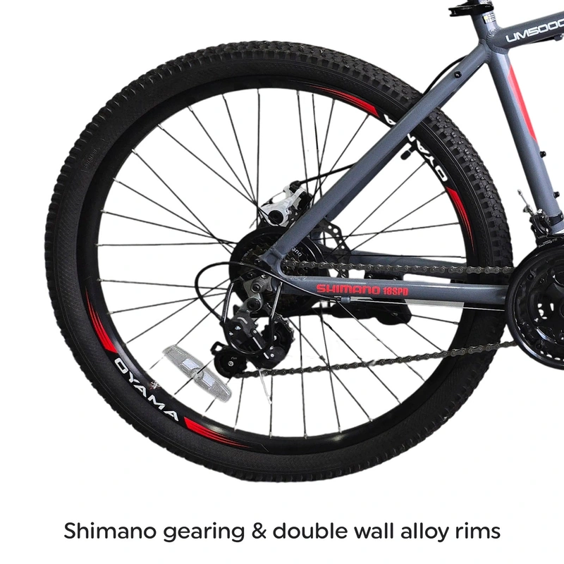 Full profile of 26 inch mountain bike for UK market