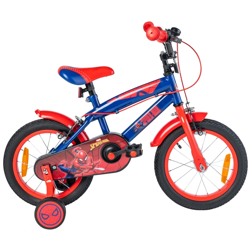 14 Inch Marvel Spider-Man Bike in blue for junior cyclists UK