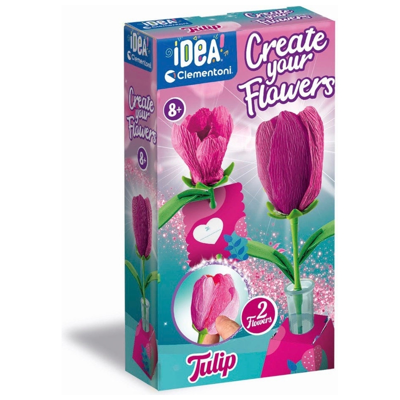 Idea! Clementoni - Crée Tes Fleurs - Tulipe