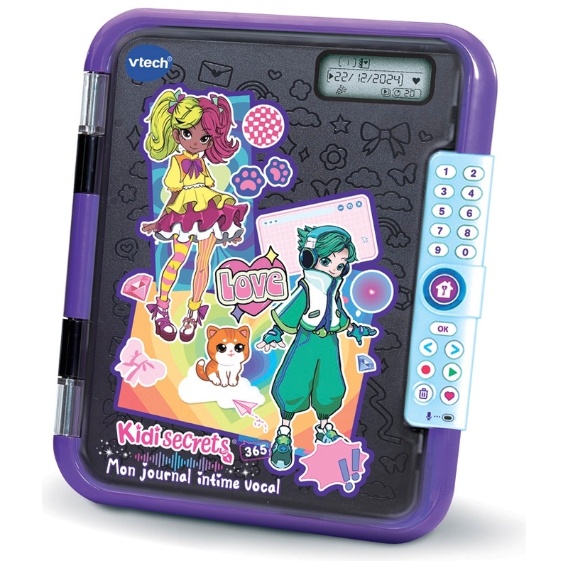 VTech - KidiSecrets 365 Mon Journal Intime Vocal - Noir