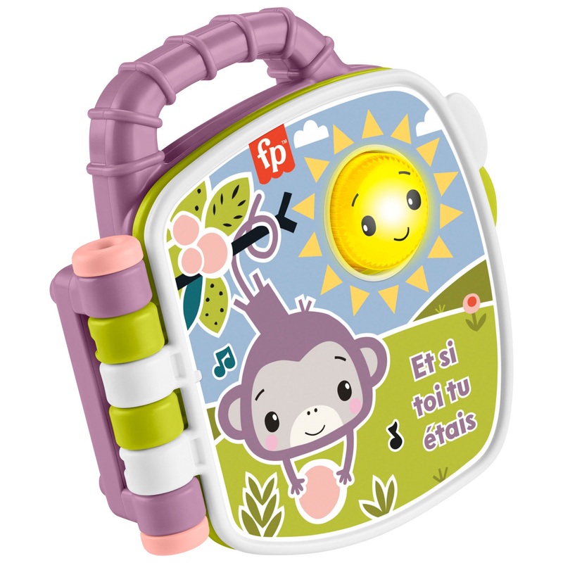 Fisher-Price - Livre Interactif Comptines du Singe Violet