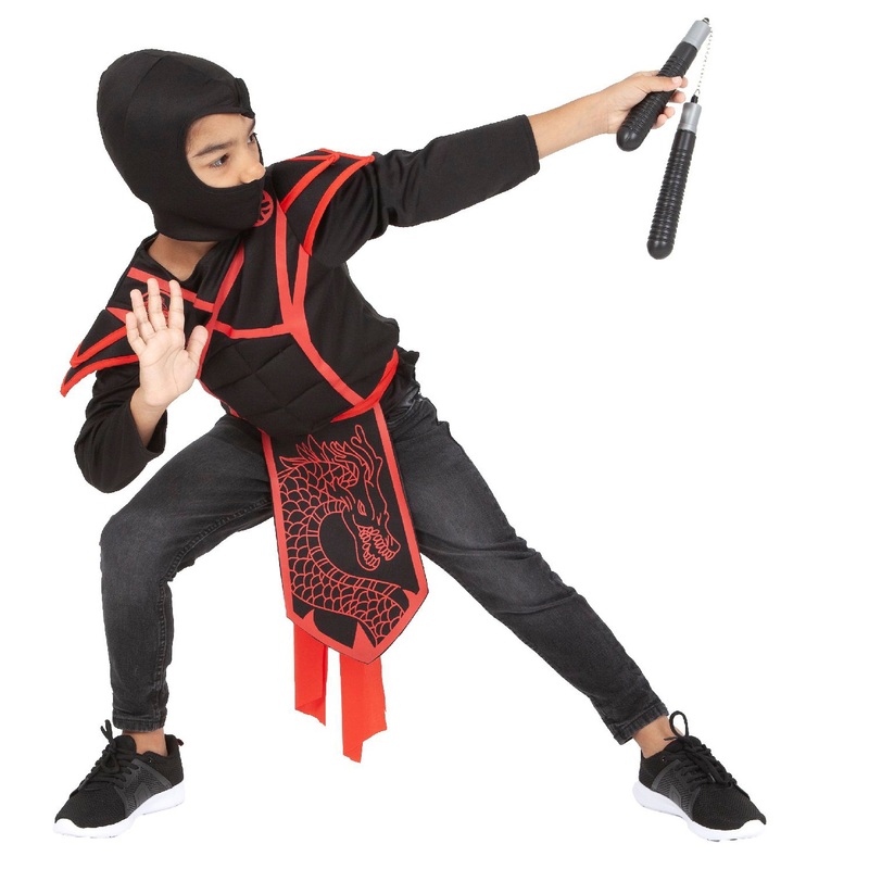 Déguisement Ninja avec Accessoires 5-8 Ans