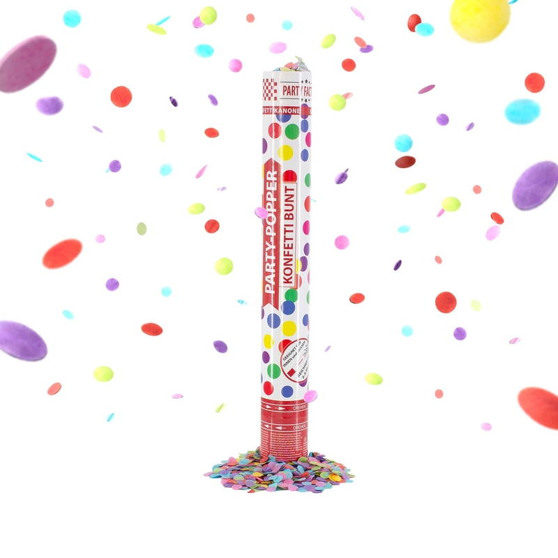 Party Popper met Kleurrijke Confetti 40 cm