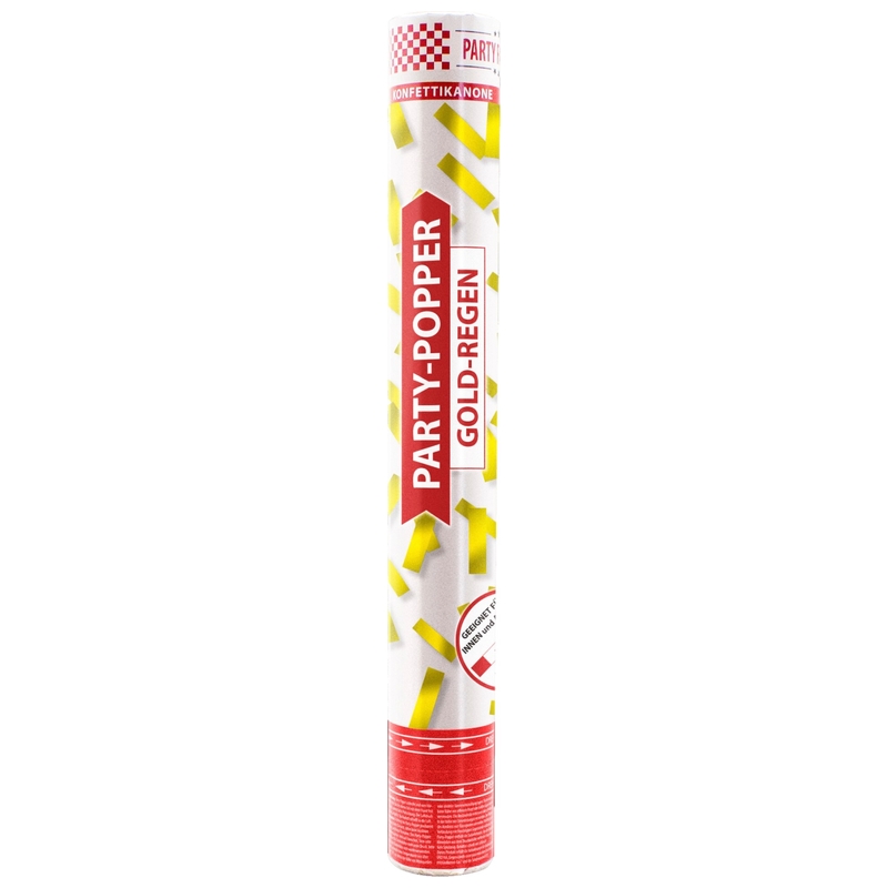 Party Popper met Gouden Regen 40 cm