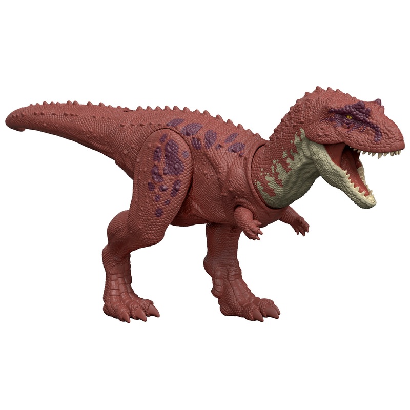 Figurine Purussaurus Jurassic World Géants Féroces - 37 Cm, Articulée, 2 Attaques Activées Par La Queue - Dès 4 Ans