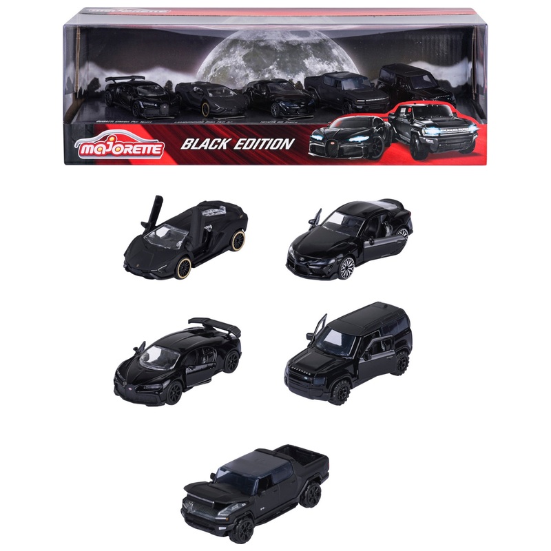 Majorette Black Edition 2025 Auto's 5-Pack