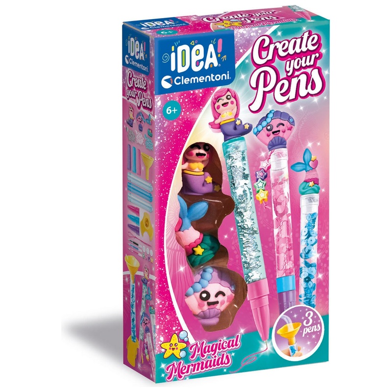 Atelier Créatif Hello Kitty - Kit Pour Décorer 5 Stylos Avec Figurines Et Autocollants | Idée Cadeau Enfant 6 Ans